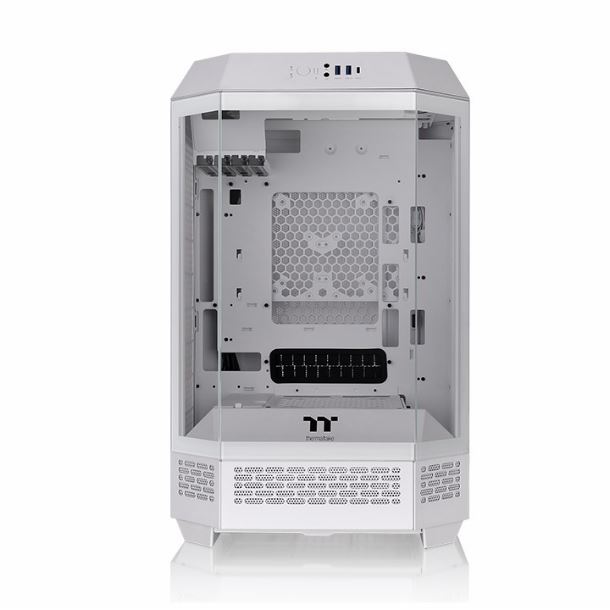GABINETE THERMALTAKE THE TOWER 300 TG 2FAN SNOW WHITE
