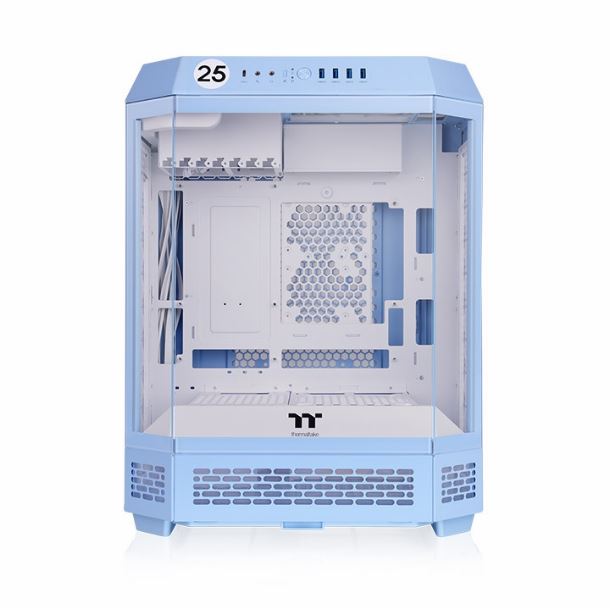 GABINETE THERMALTAKE THE TOWER 600 TG 2 FAN HYDRANGEA BLUE