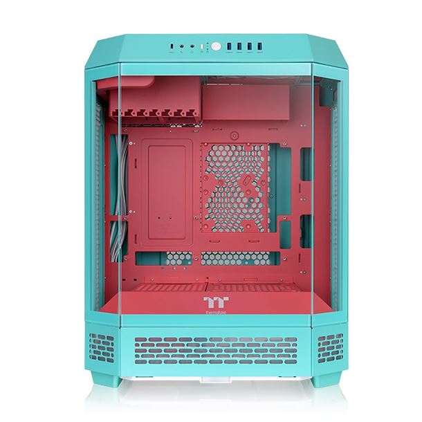 GABINETE THERMALTAKE THE TOWER 600 TG 2FAN MINT STRAWBERRY