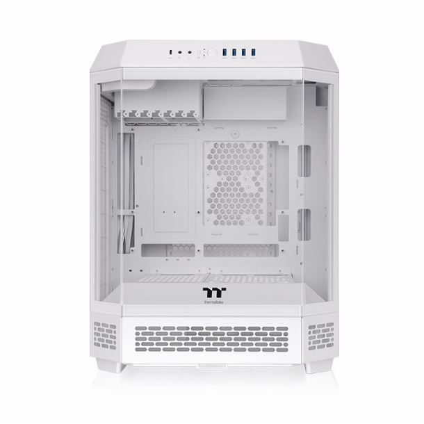 GABINETE THERMALTAKE THE TOWER 600 TG 2FAN SNOW WHITE