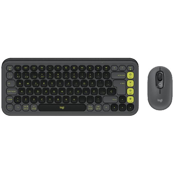 COMBO TECLADO Y MOUSE LOGITECH POP ICON GRAFITO 920-013052