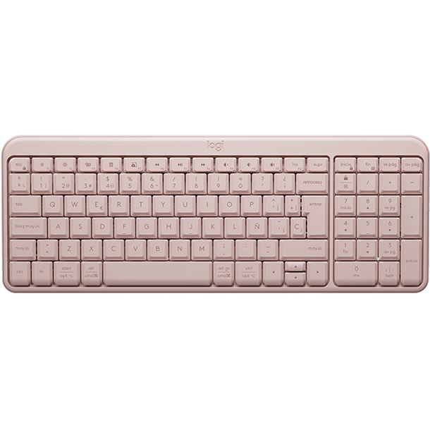 TECLADO LOGITECH BLUETOOTH K250 PEBBLE ROSE 920-013447