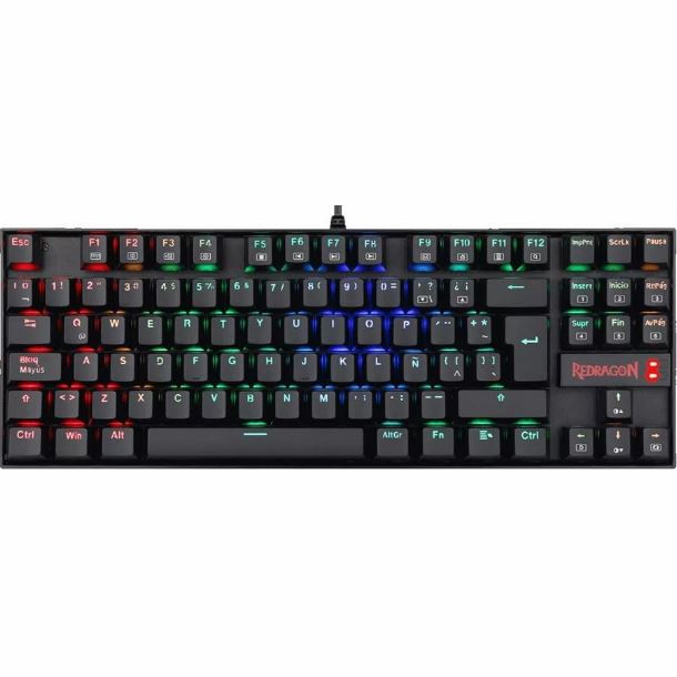 TECLADO GAMER REDRAGON KUMARA K552 BLACK RGB RED SWITCH ESPAÑOL