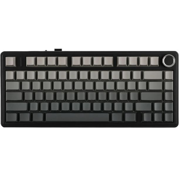 TECLADO MECANICO AULA F75 BLACK DEGRADE WIRELESS 75% RGB SWITCH REAPER