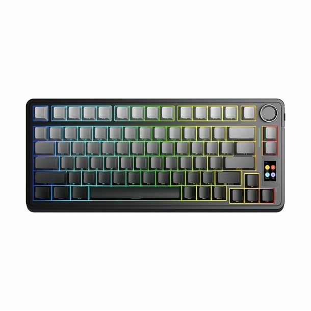 TECLADO MECANICO AULA S75 PRO BLACK DEGRADE WIRELESS 75% RGB SWITCH SEIYA