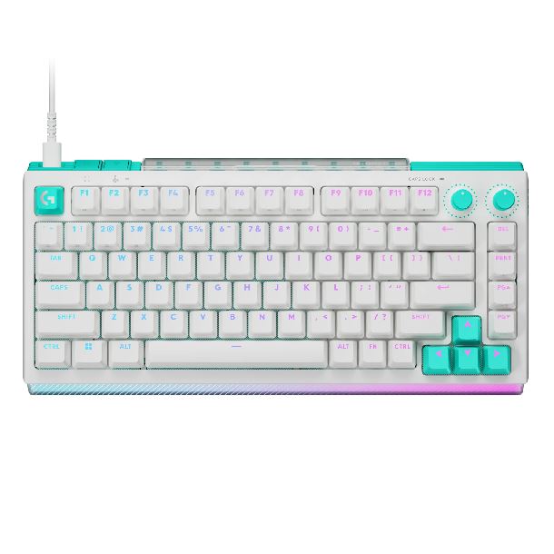 TECLADO MECANICO LOGITECH G512 X 75 RGB WHITE TACTILE INGLES 920-013948