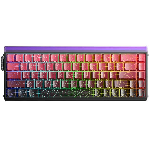 TECLADO MECANICO MAGNETICO AULA HERO 68 HE BLACK-RED SWITCH DRAGON KING