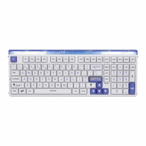 TECLADO MECANICO MAGNETICO AULA HERO 99 HE WHITE-BLUE RGB SWITCH WING CHUN