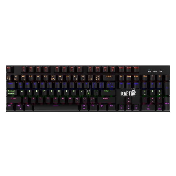 TECLADO MECANICO RAPTOR FIRECLAW M104 RETROILUMINADO SWITCH RED OUTEMU