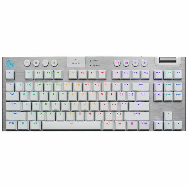 TECLADO WIRELESS LOGITECH G915 X LIGHTSPEED RGB TACTILE WHITE 920-012732
