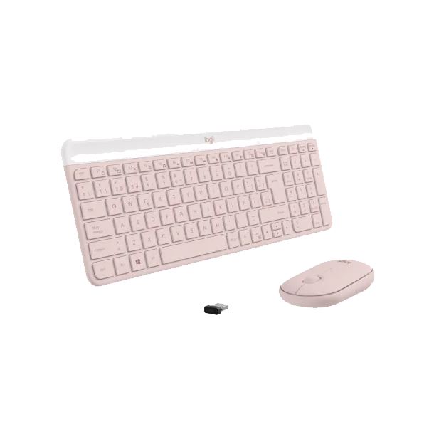 teclado-y-mouse-slim-wireless-logitech-mk470-rose-920-011312
